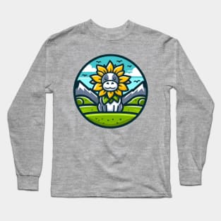 Sunflower Cow Long Sleeve T-Shirt